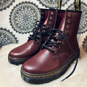 Dr. Martens | Women’s Shoes | Cherry Red Lace Up Boots | Size 6